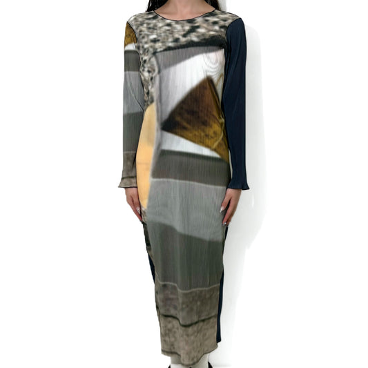 FOOD GRAPHIC DRESS GAL / STREET CHIMAKI / グラフィックプリーツドレス