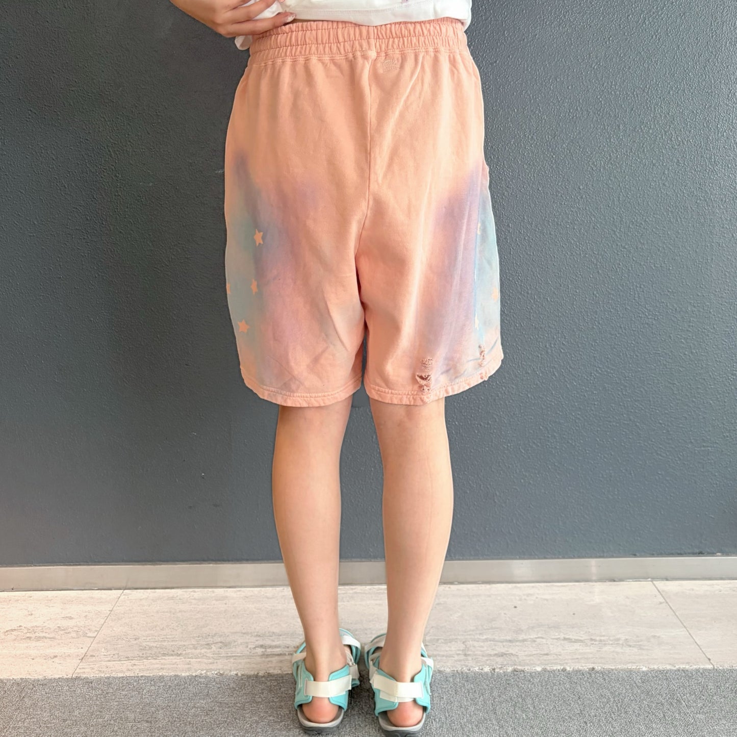 Paint half pants / PINK B / ペイントハーフパンツ