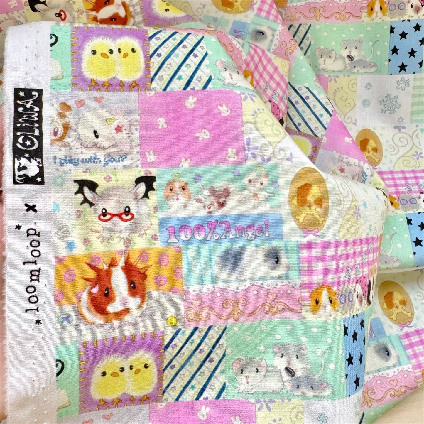 【oliwa】Animal 40s fabric / ファブリック