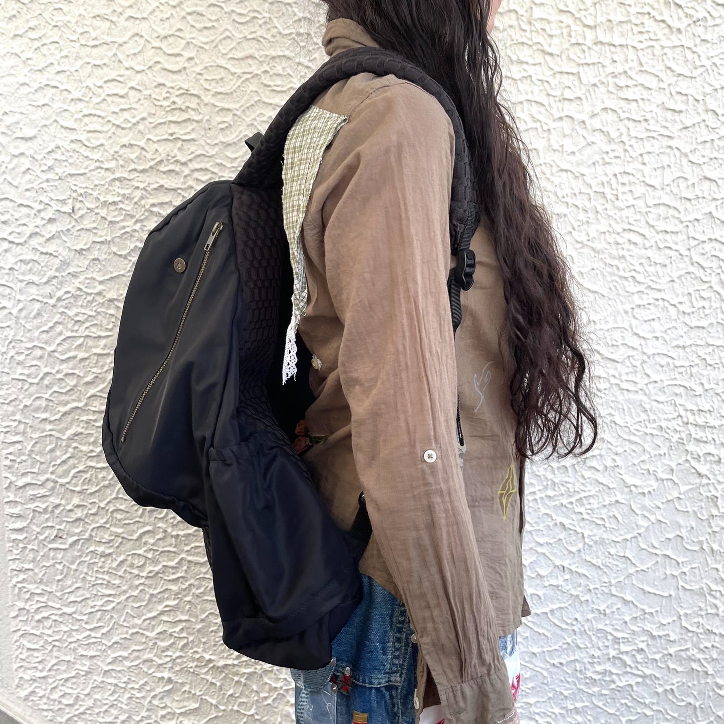 TWISTED BACK PACK / BLACK / ツイストバックパック