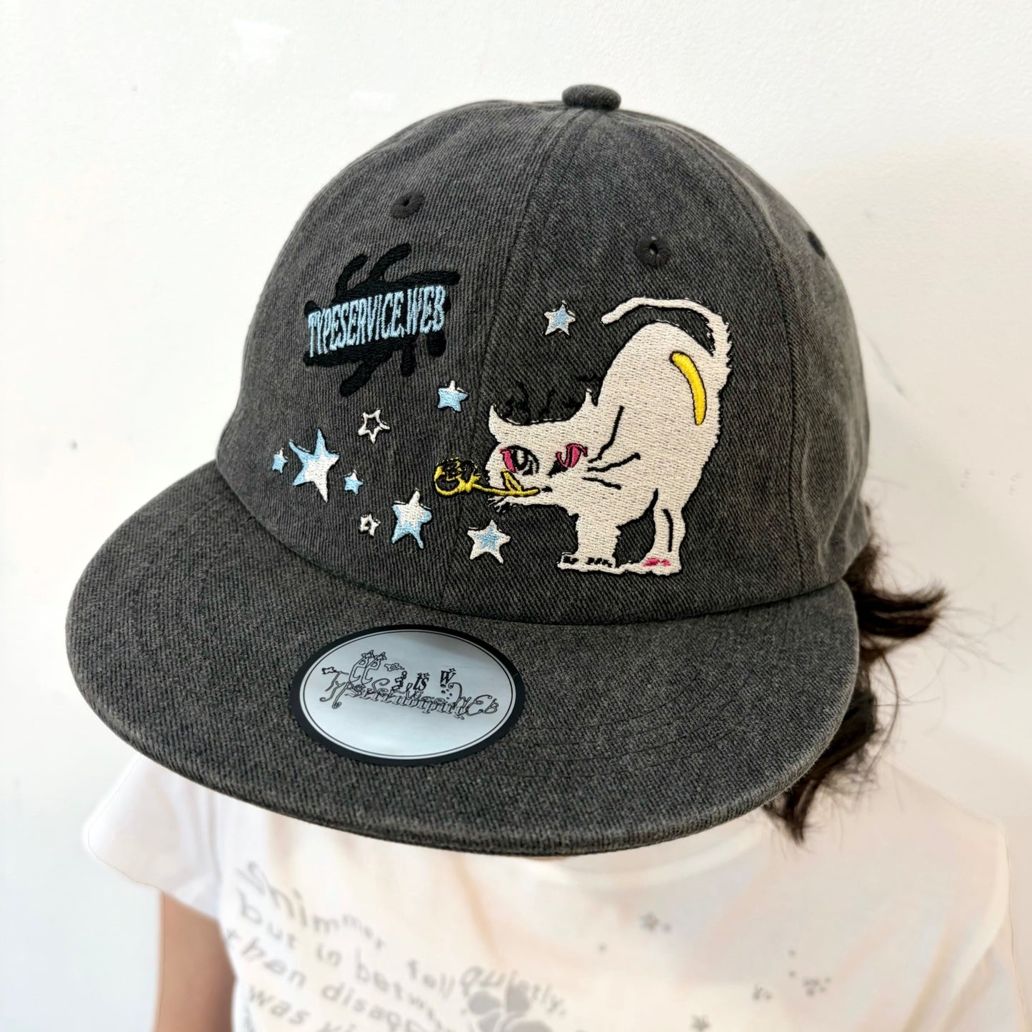 Bubble Cat Cap / Charcoal / 刺?キャップ