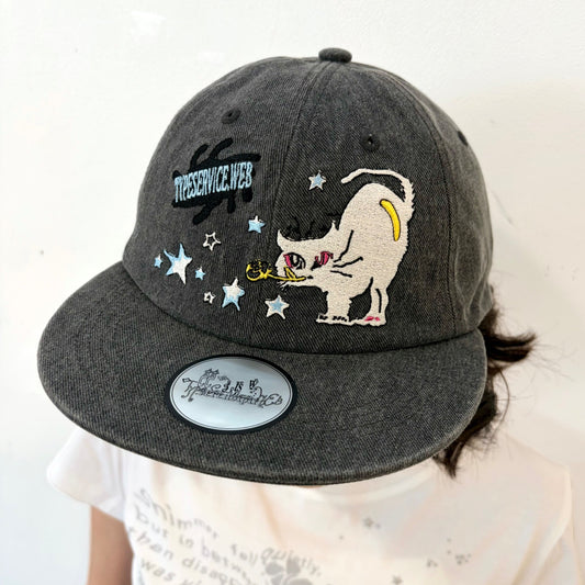 Bubble Cat Cap / Charcoal / 刺?キャップ