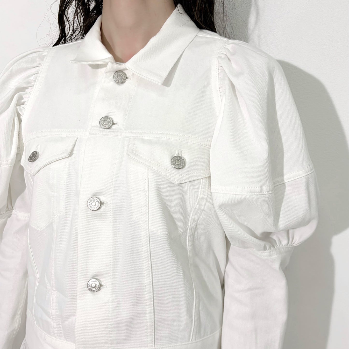 Puff sleeve jacket / White / パフスリーブジャケット