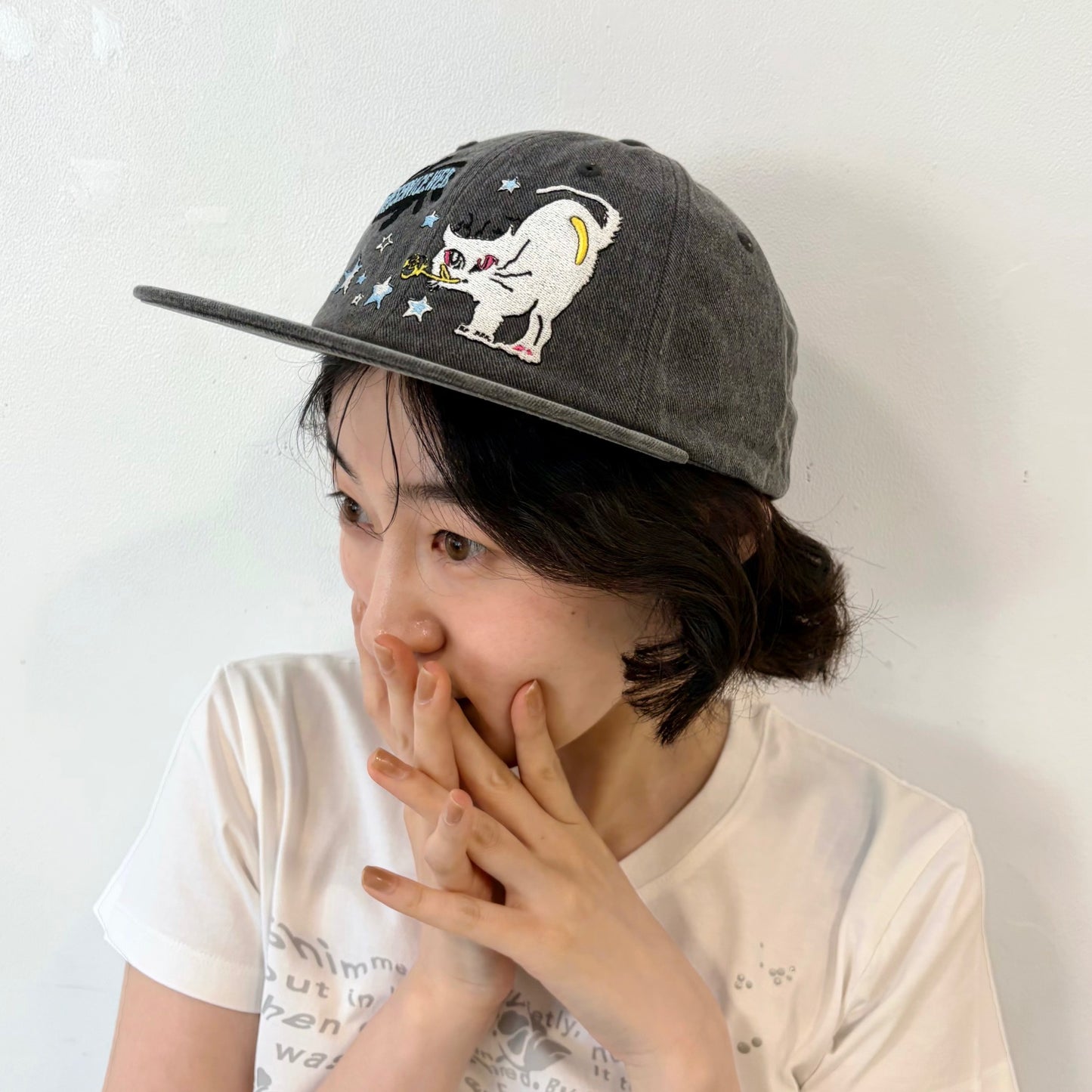 Bubble Cat Cap / Charcoal / 刺?キャップ