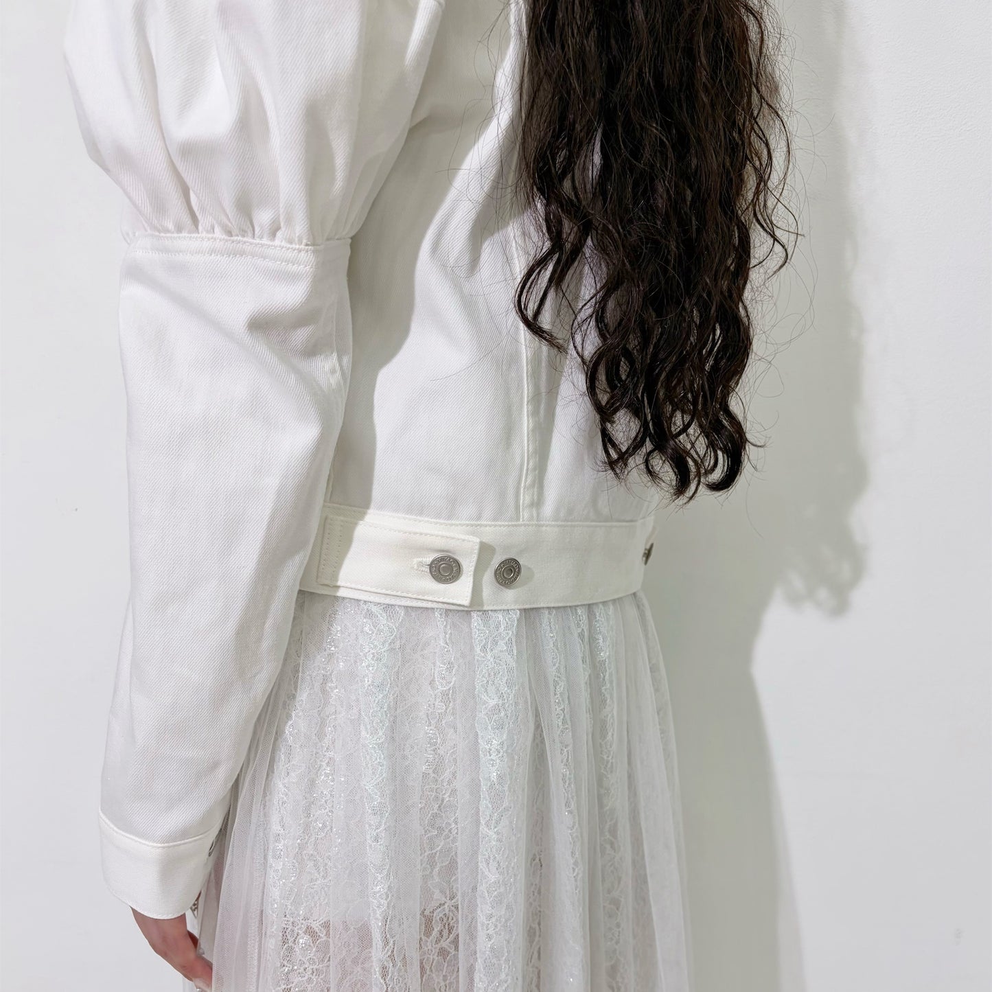 Puff sleeve jacket / White / パフスリーブジャケット