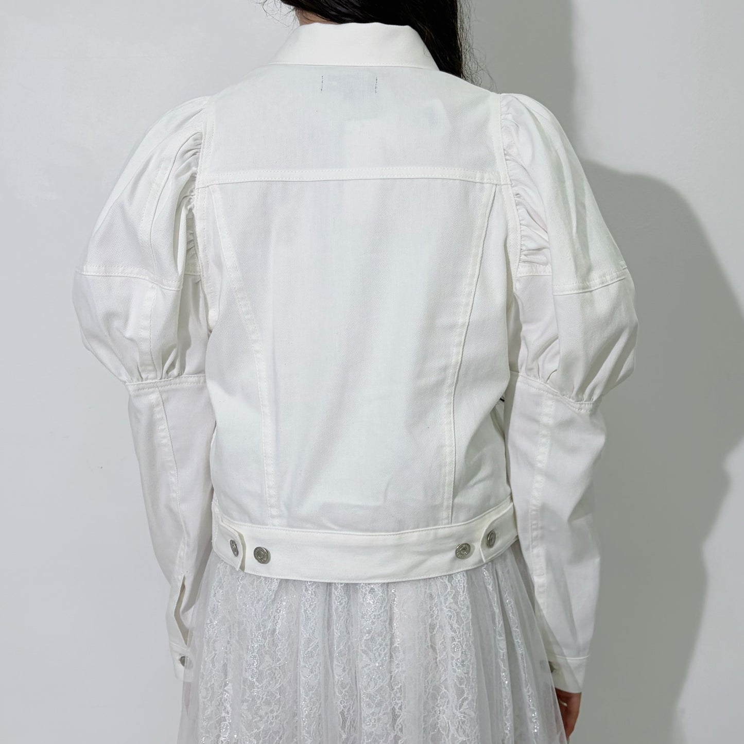 Puff sleeve jacket / White / パフスリーブジャケット