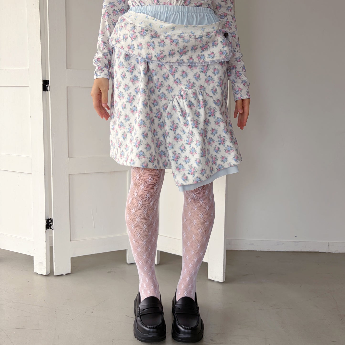 COMFY SKIRT / WHITE / レイヤードスカート