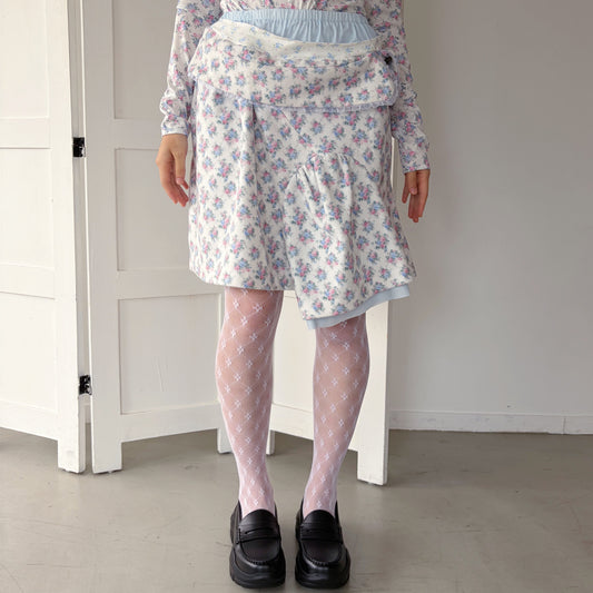 COMFY SKIRT / WHITE / レイヤードスカート