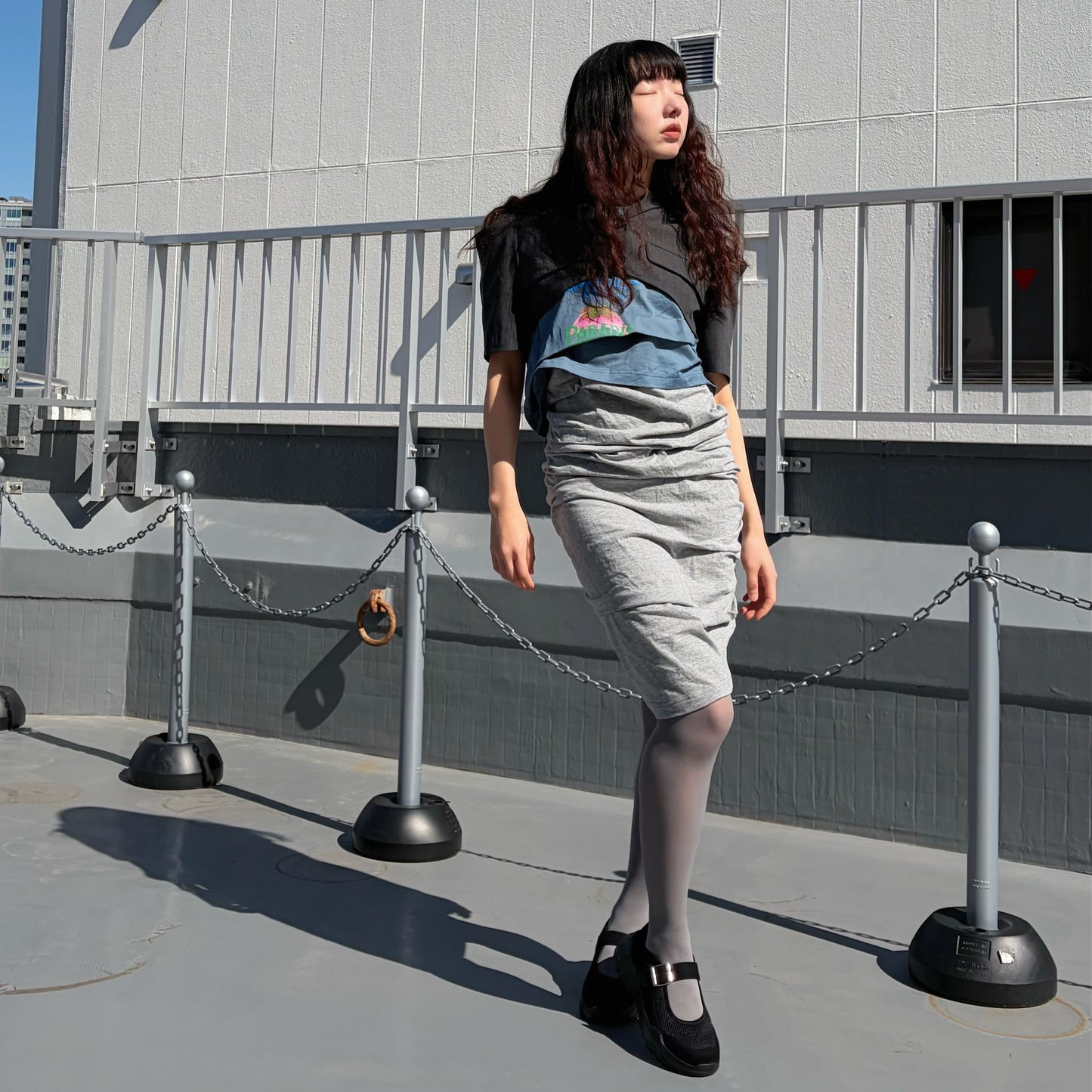 THE OFFICE JACKET / GRAY / ショート丈ジャケット