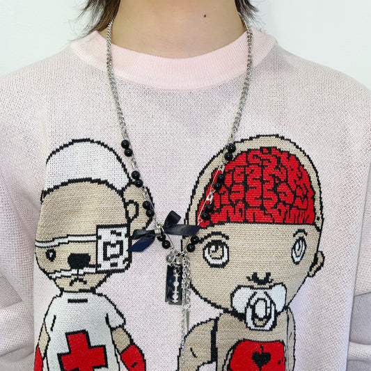 KIDILL × REVERIE RAZOR PUNK NECKLACE / BLACK / ネックレス