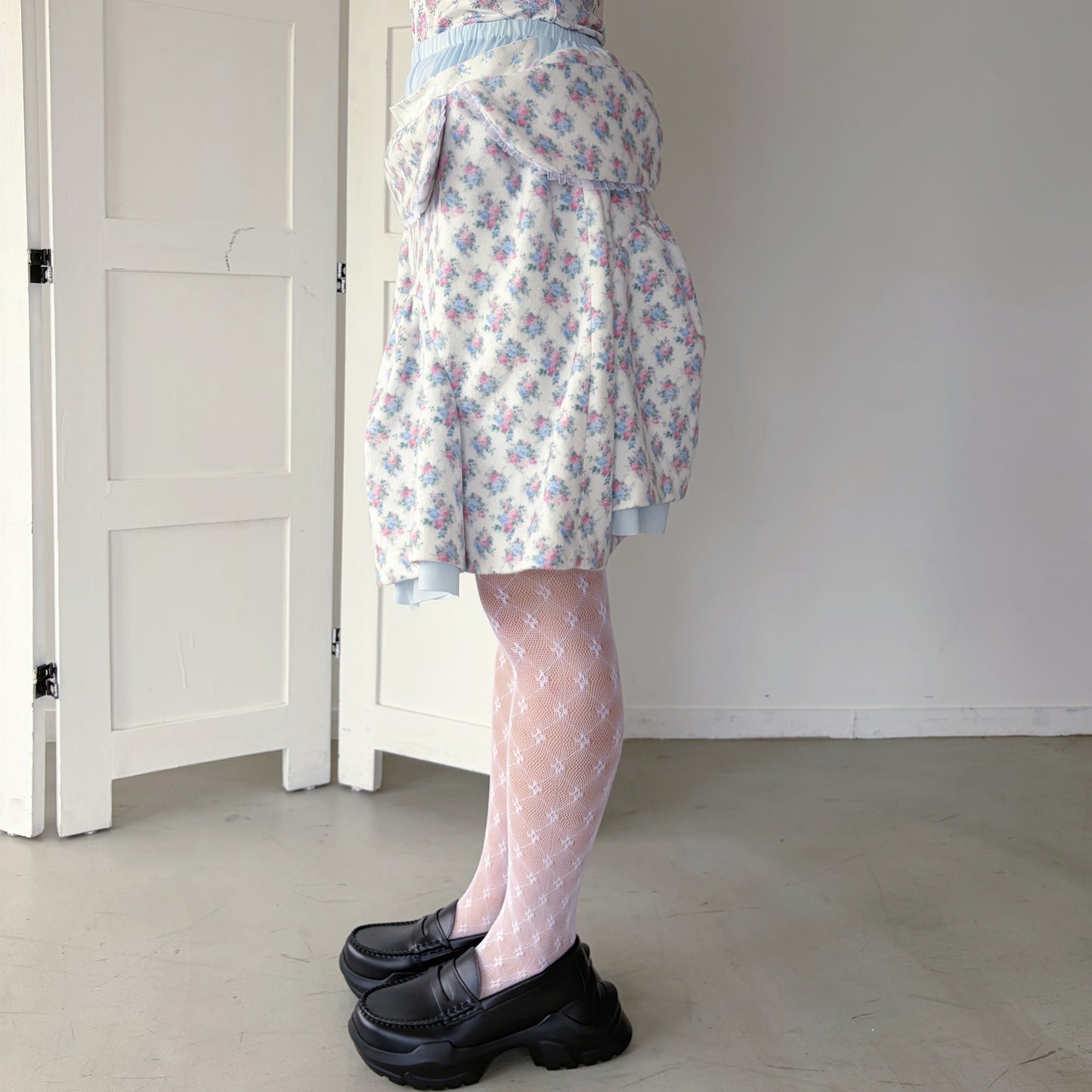 COMFY SKIRT / WHITE / レイヤードスカート