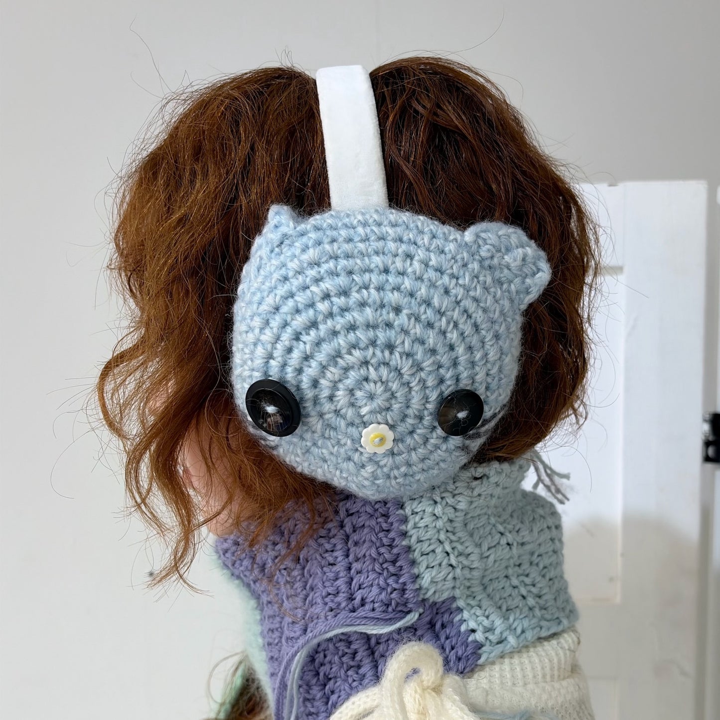 Cat earmuff / Blue / キャットイヤーマフラー