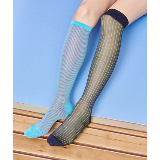 SOCKS ASSORTMENT / SAXE&NAVY / ハイソックス&ニーハイセット