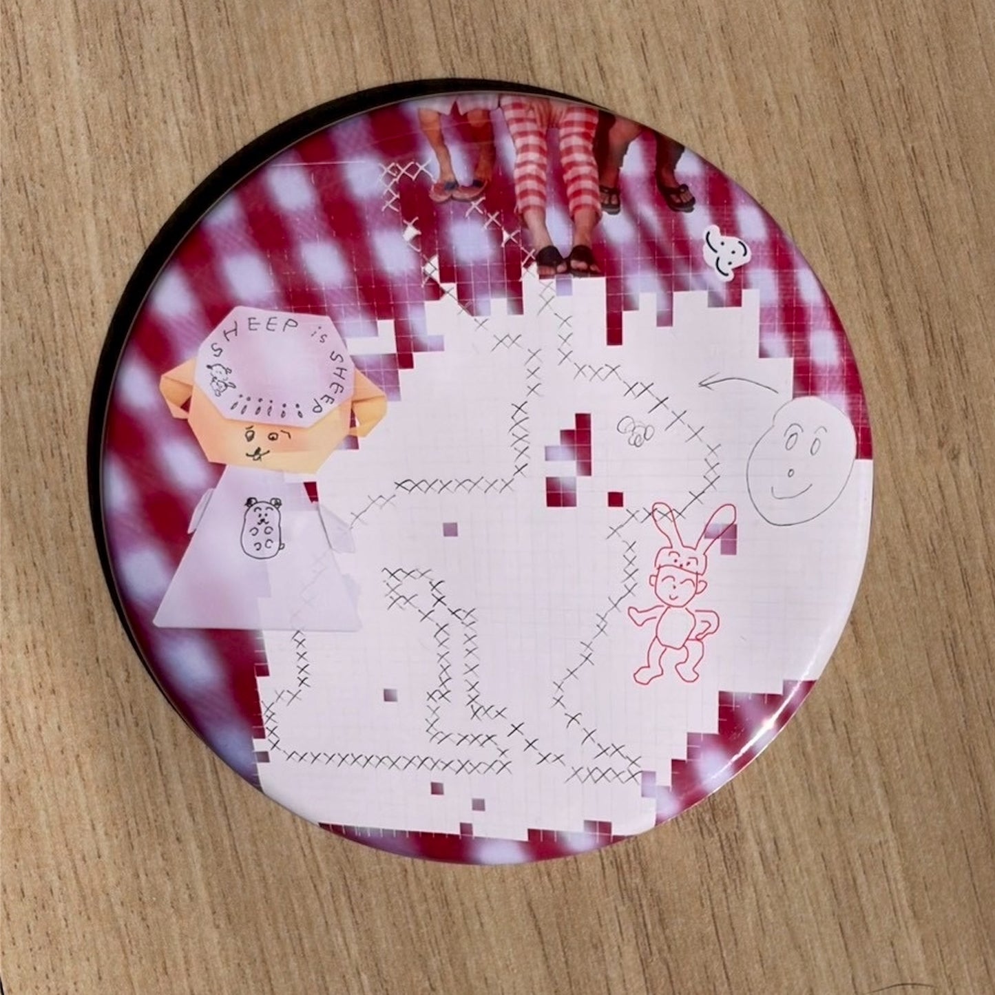 【SHEEP SOUVENIR】♡love & sheep✌︎ button badge set / 缶バッジセット