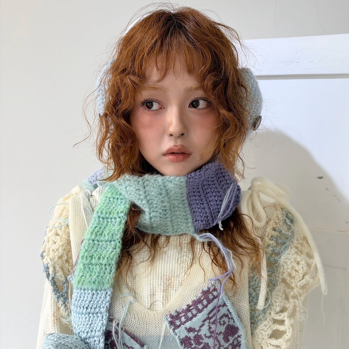 Cat earmuff / Blue / キャットイヤーマフラー