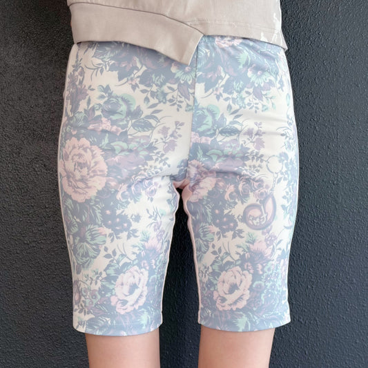 print medium shorts / flower / プリントミディアムショーツ