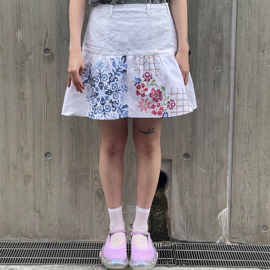 【SHEEP別注】TABLE CLOTH GATHERED SKIRT / テーブルクロスギャザースカート