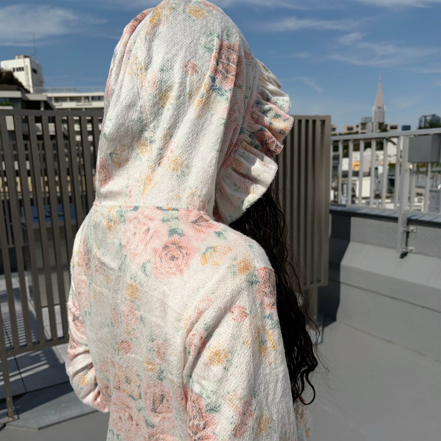 WORN FLORAL DRESS / WORN FLORAL / フラワーパターンドレス