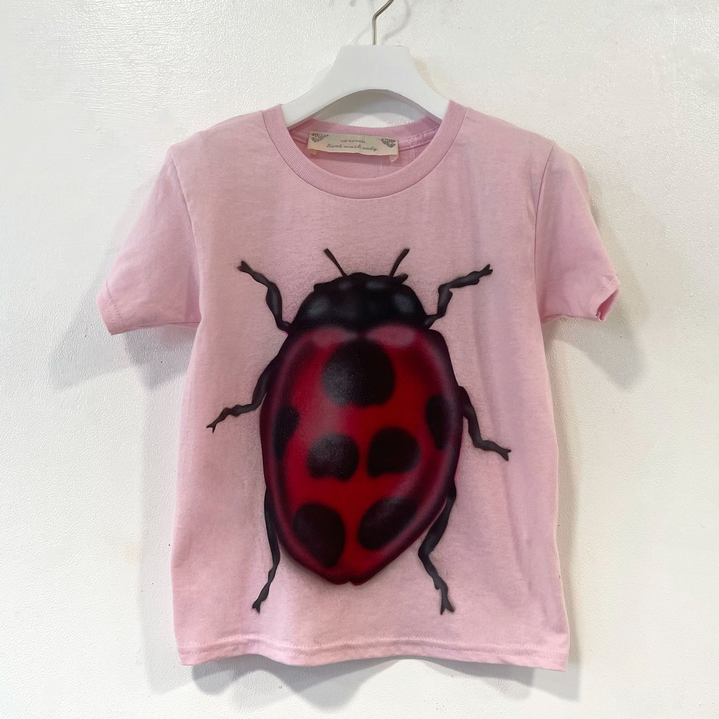 Pink Popeye tee XS / エアブラシTシャツ