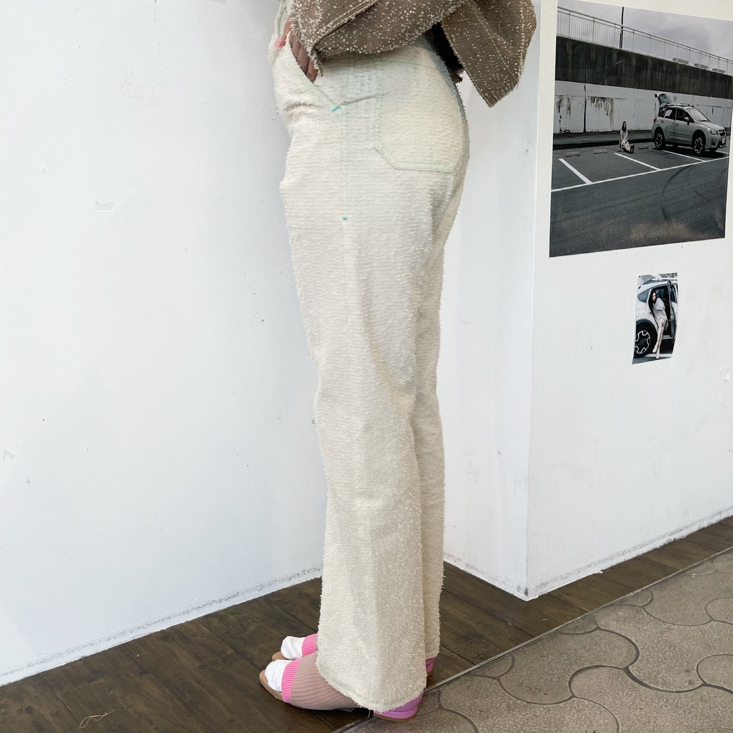 loop needle denim pants / natural / ループニードルデニムパンツ