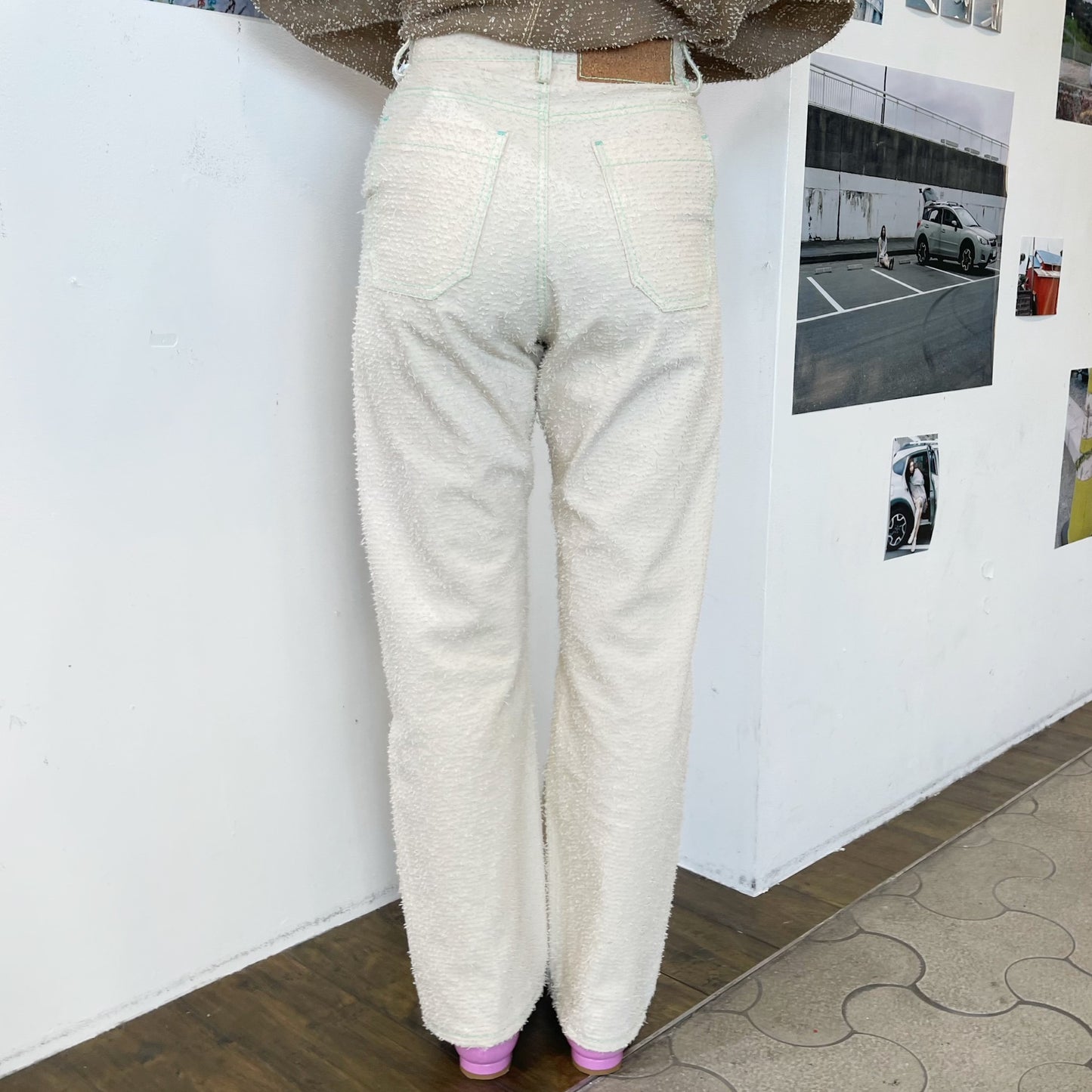 loop needle denim pants / natural / ループニードルデニムパンツ