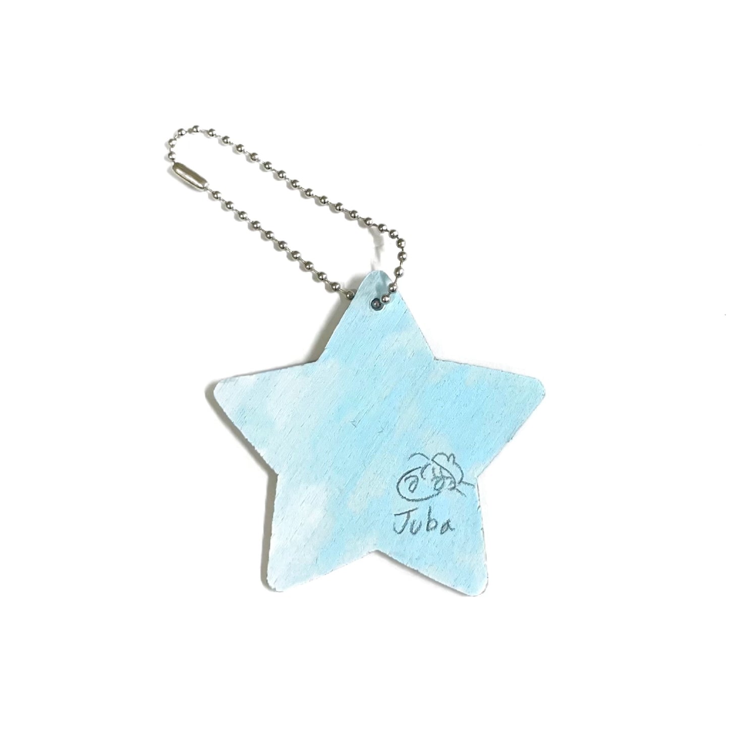 【JUBA】Dote Girl original art work wooden keychain / キーホルダー