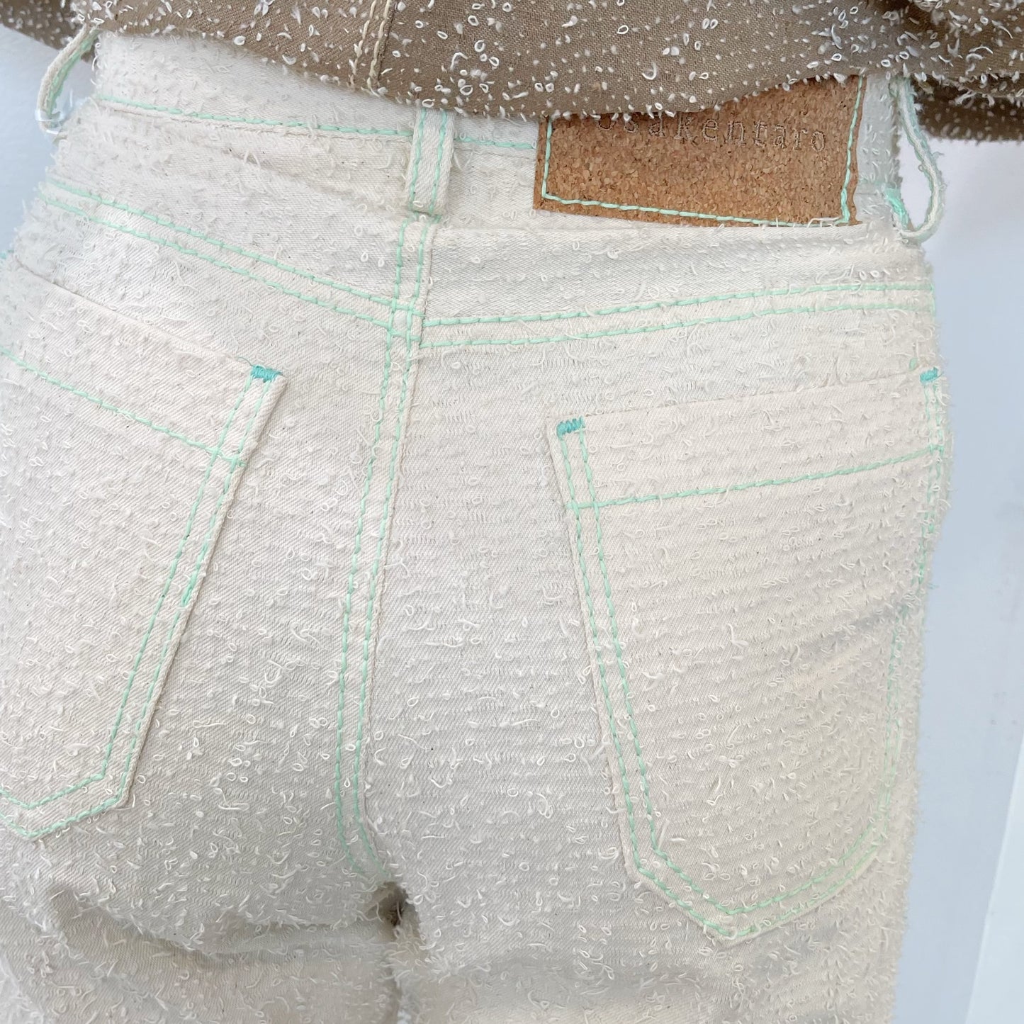 loop needle denim pants / natural / ループニードルデニムパンツ
