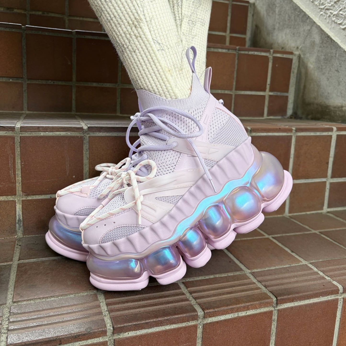 NEW JEWELRY TARTE PARALLAX / LILAC / MIKIOSAKABEハイソールスニーカー
