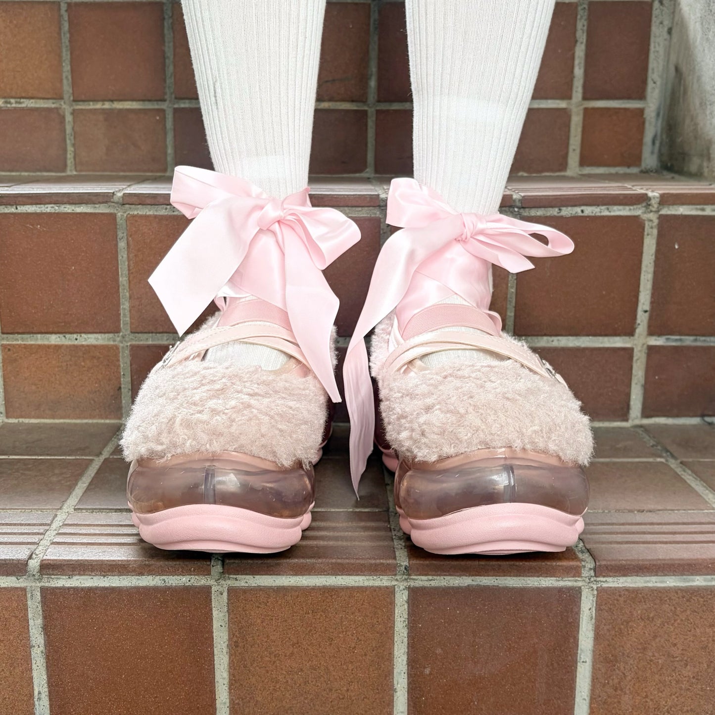 NEW JEWELRY FUR BALLET / PINK / ファーバレエシューズ