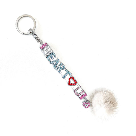 [F.E.E.S] cubic lettering keyring / HEART U / キュービックレタリングキーリング