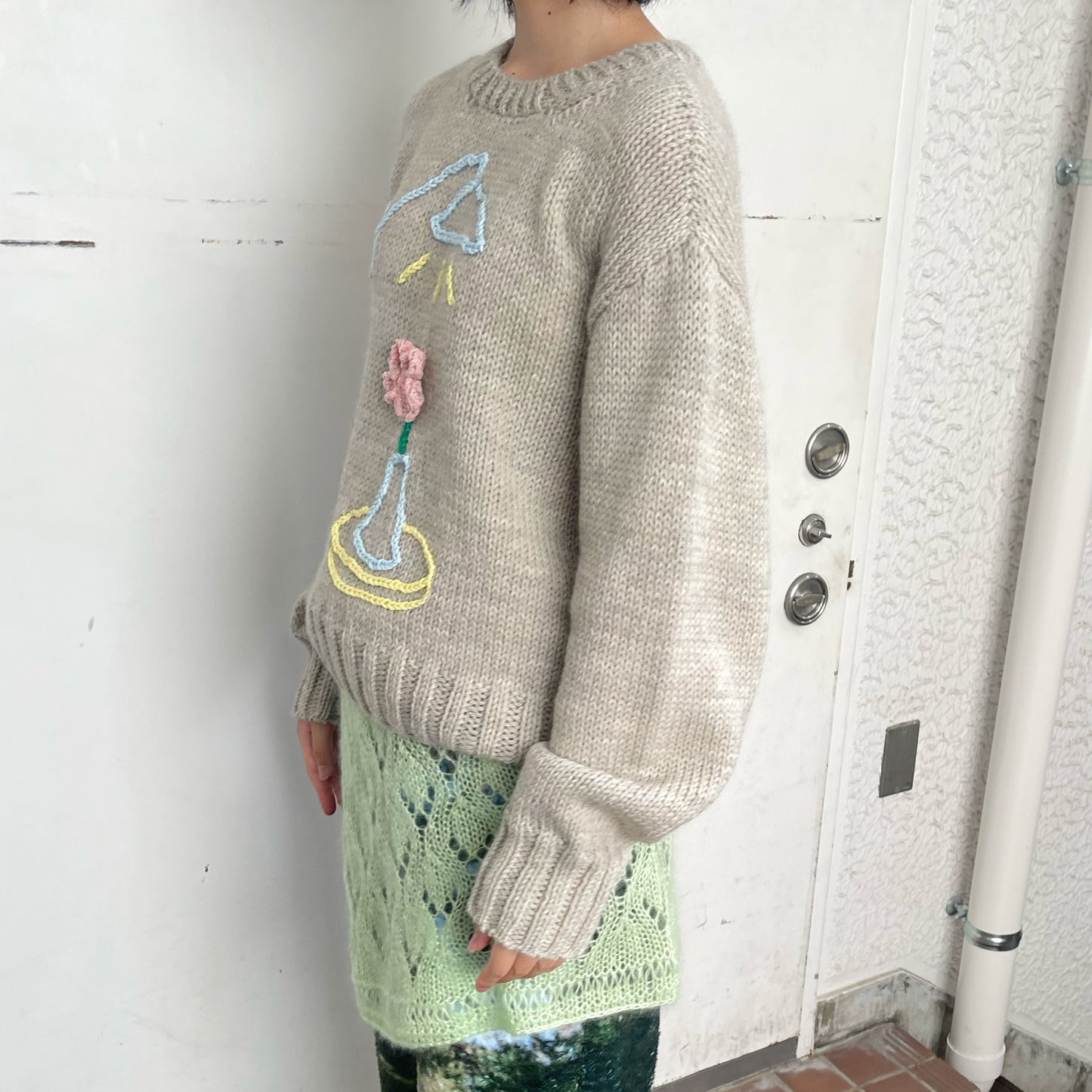 table & light knit / beige / ニット