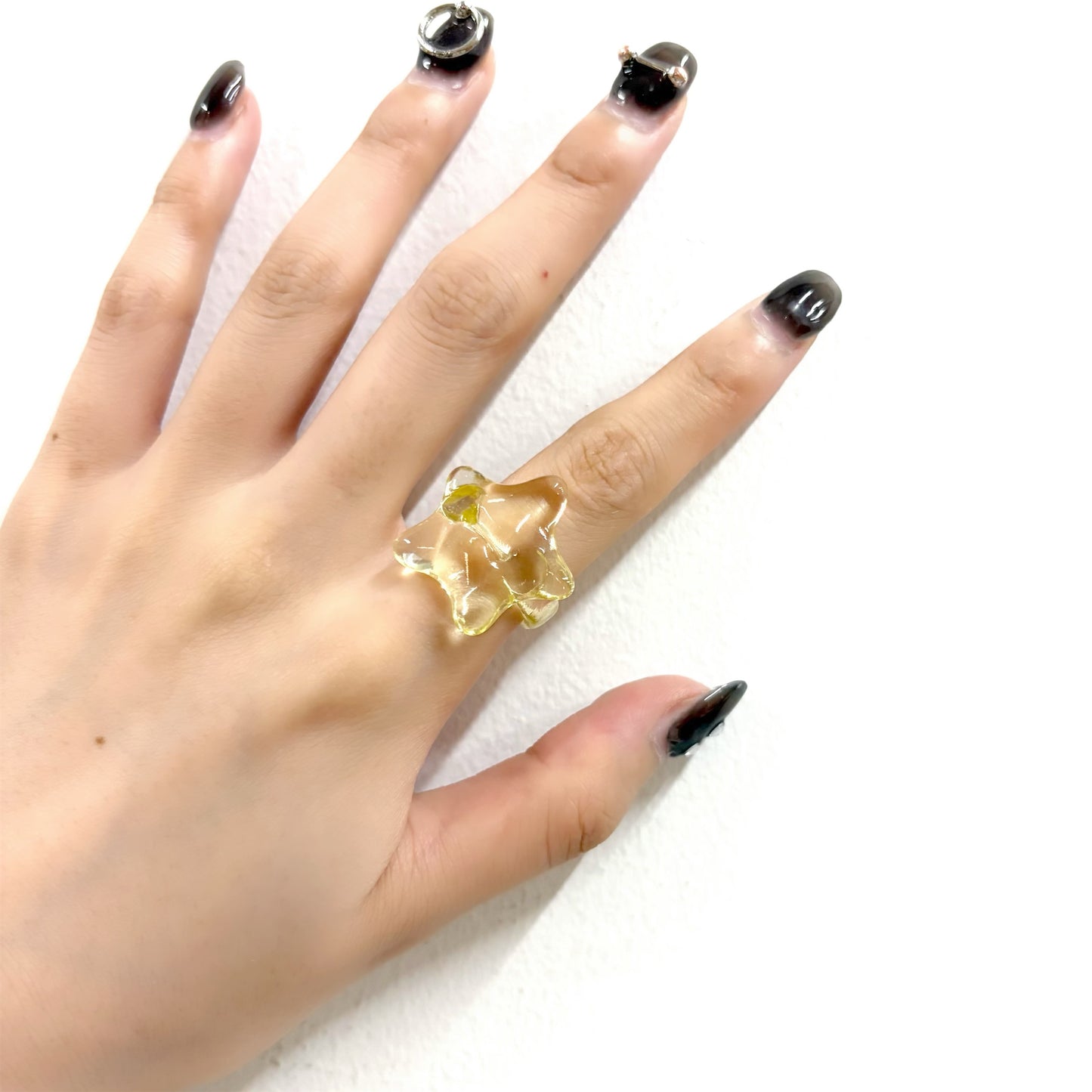 STAR RING / YELLOW-clear glossy / スターリング
