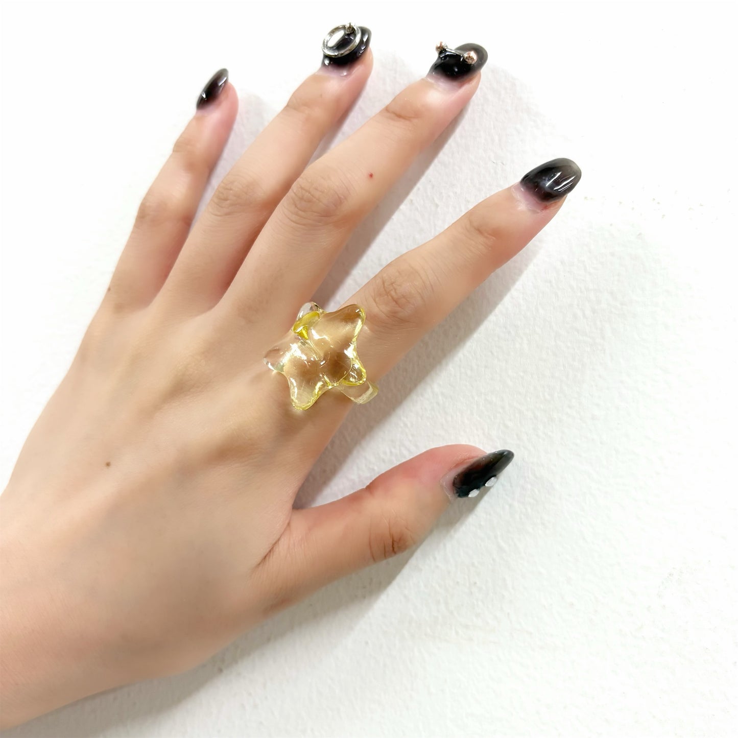 STAR RING / YELLOW-clear glossy / スターリング