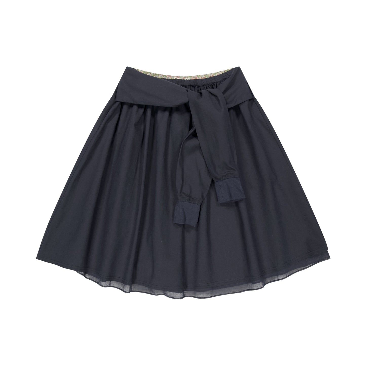 STRAP SHIRRING SKIRT / NAVY/ ストラップシャーリングスカート