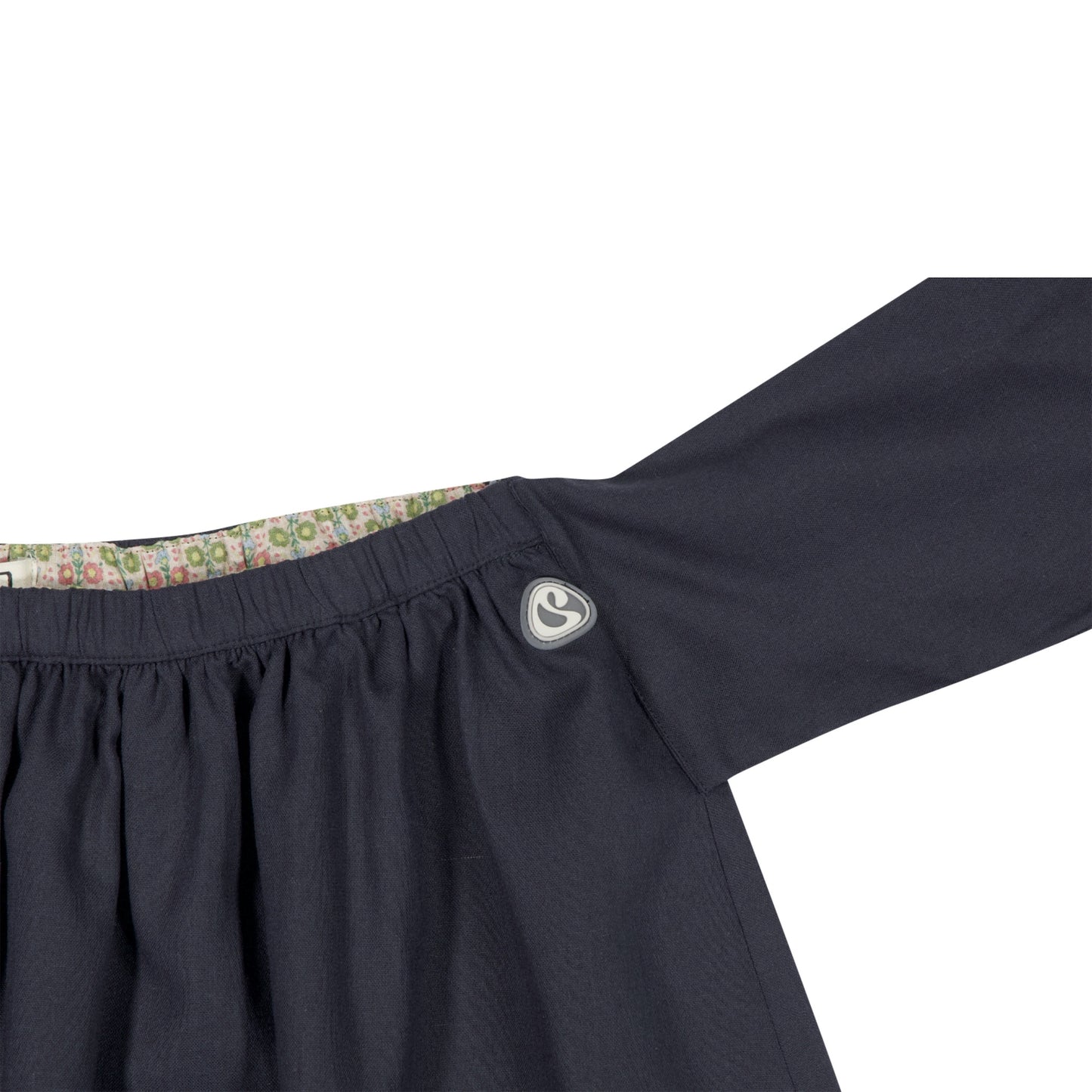 STRAP SHIRRING SKIRT / NAVY/ ストラップシャーリングスカート