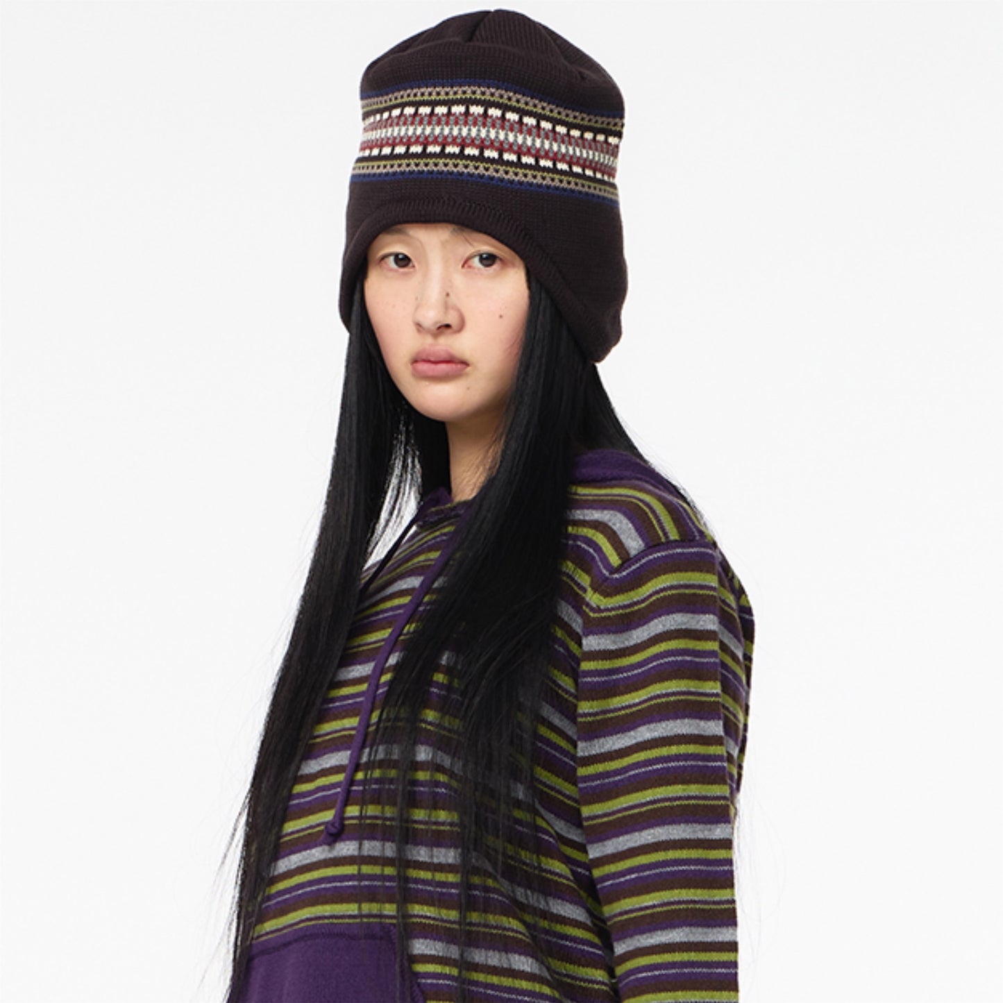 EARFLAP BEANIE / BROWN / イヤーフラップビーニー