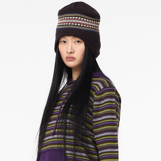 EARFLAP BEANIE / BROWN / イヤーフラップビーニー