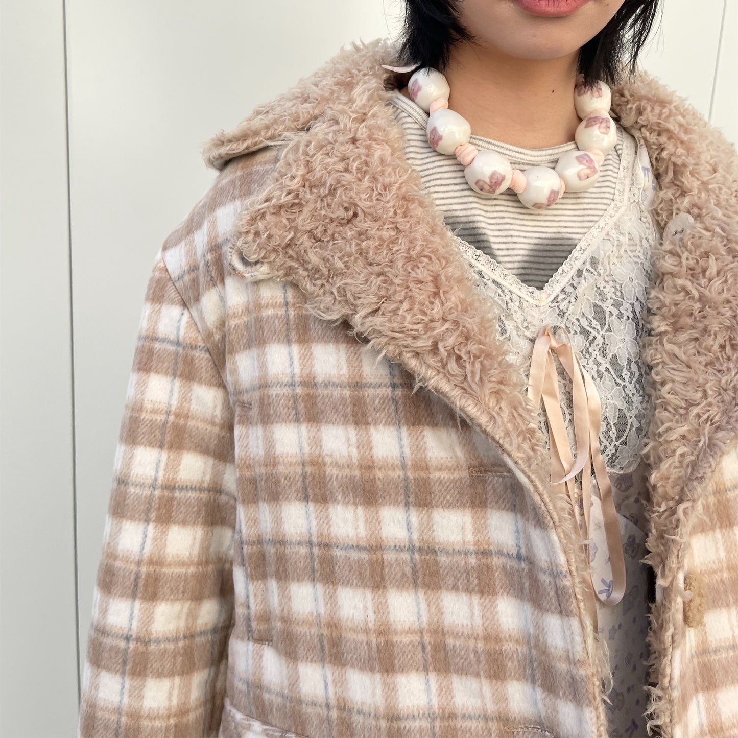 Be My Letter Coat / Beige / リバーシブルジャケット