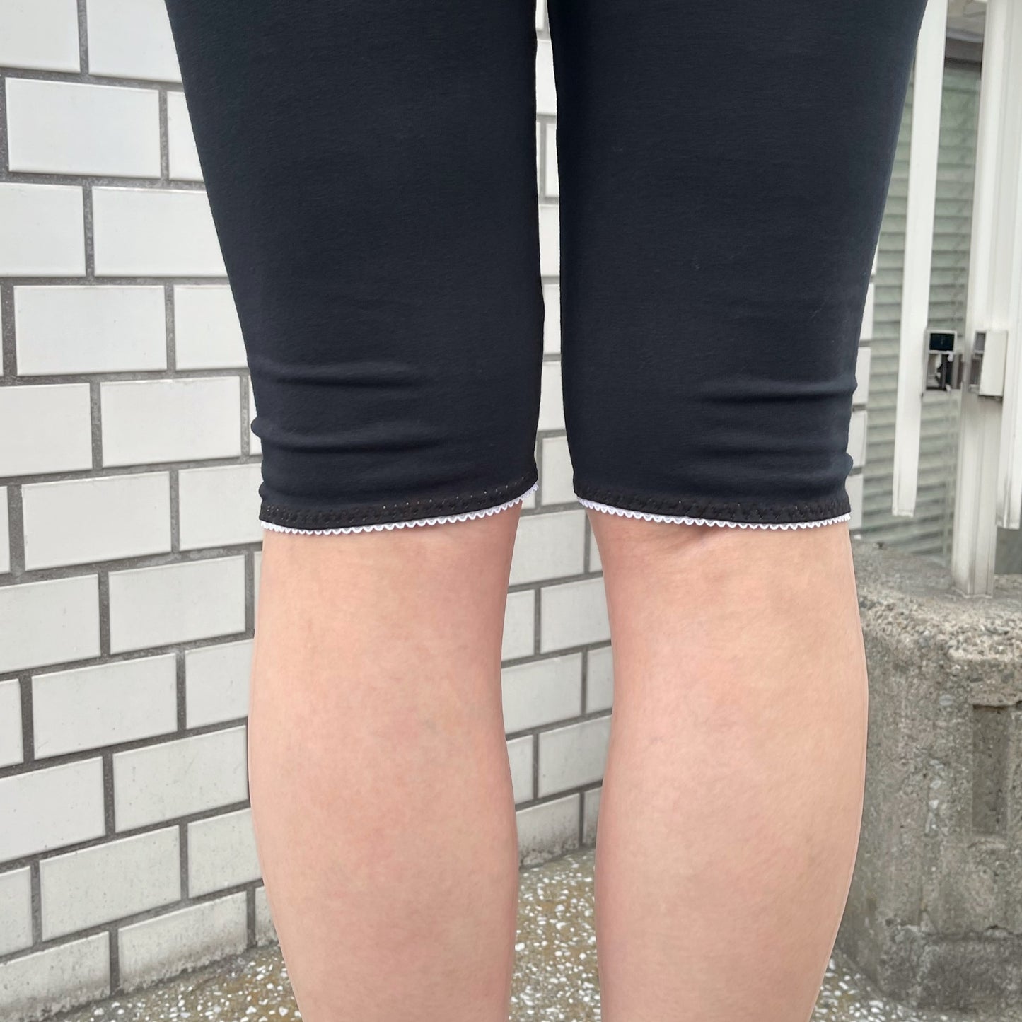 LACE CIRCLE BIKER SHORTS / BLACK / レースサークルショーツ