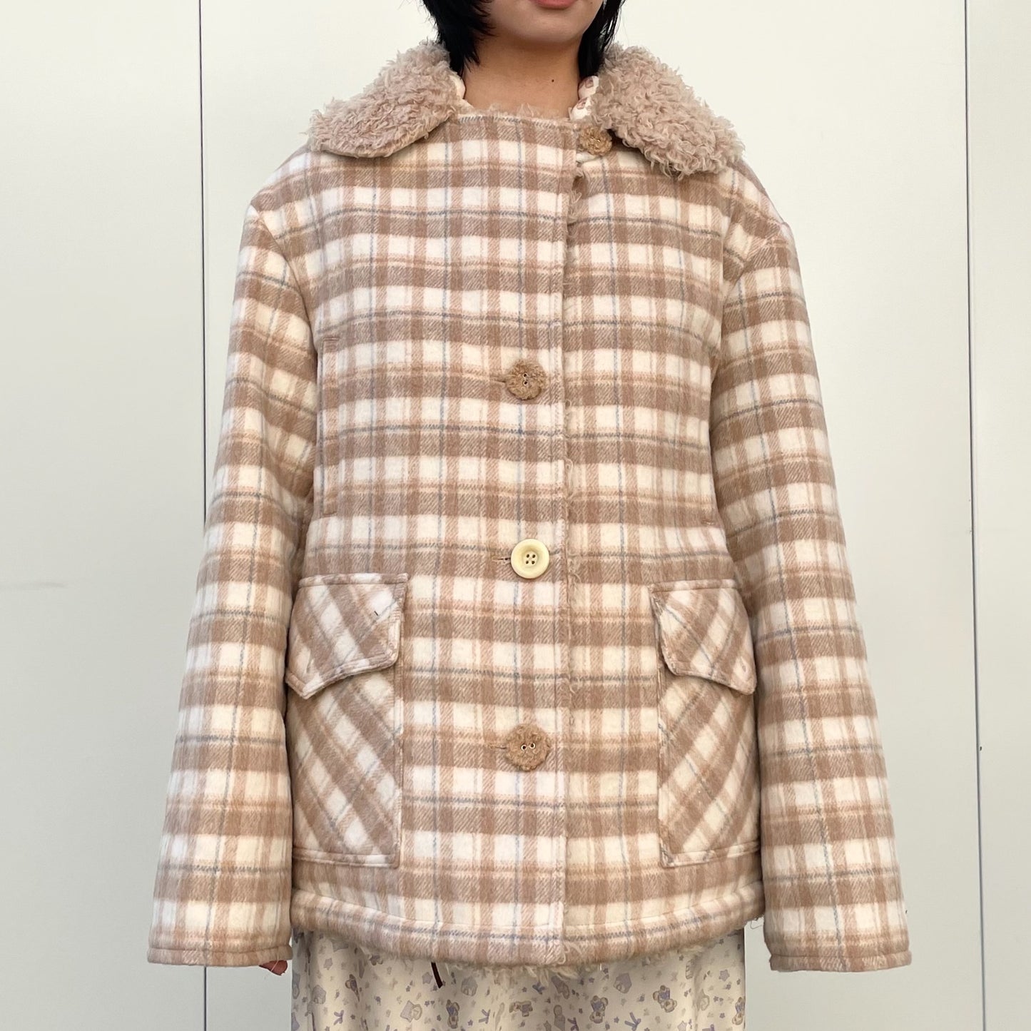 Be My Letter Coat / Beige / リバーシブルジャケット
