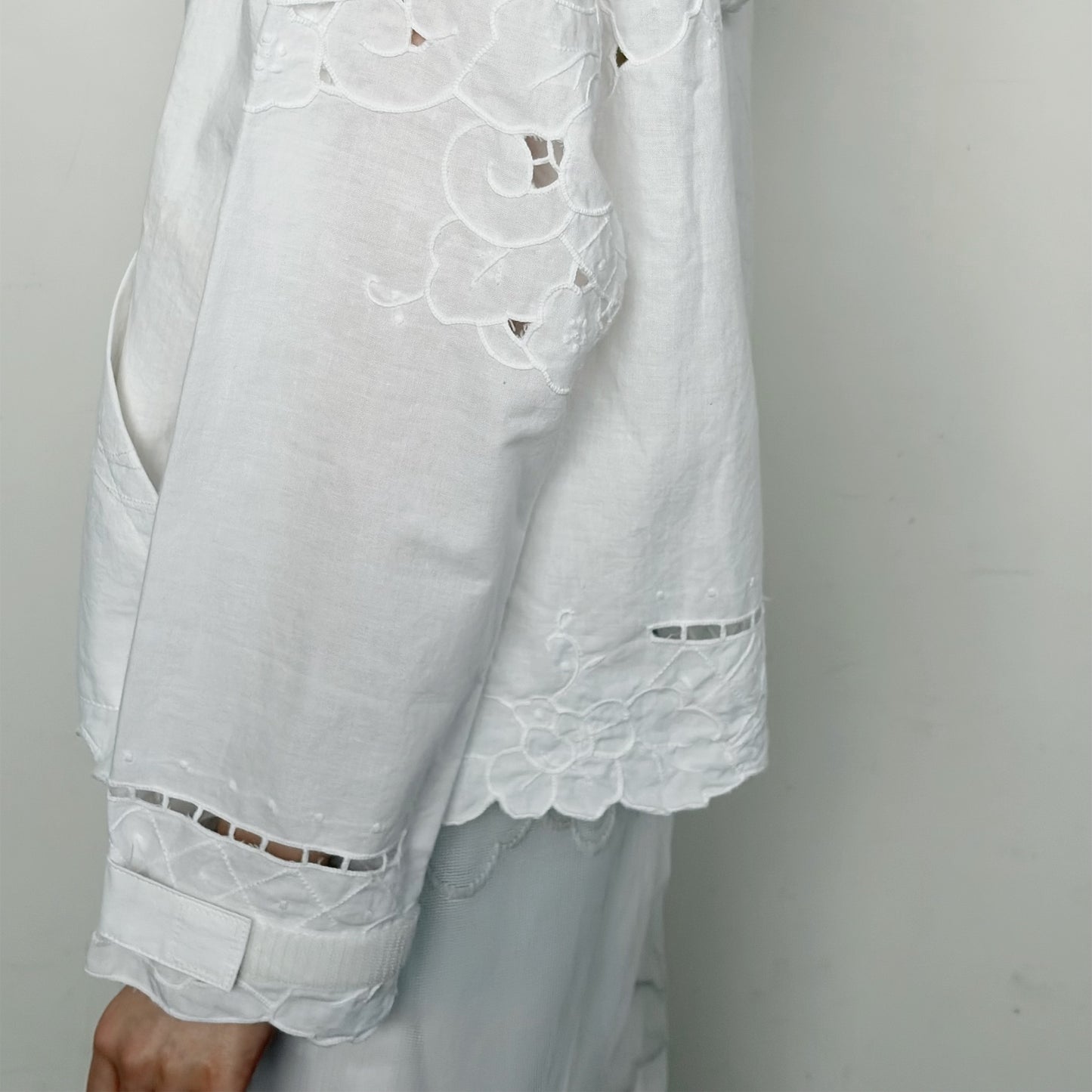 TABLE CLOTH ZIP-UP HOODIE / WHITE / テーブルクロスジップアップフーディー