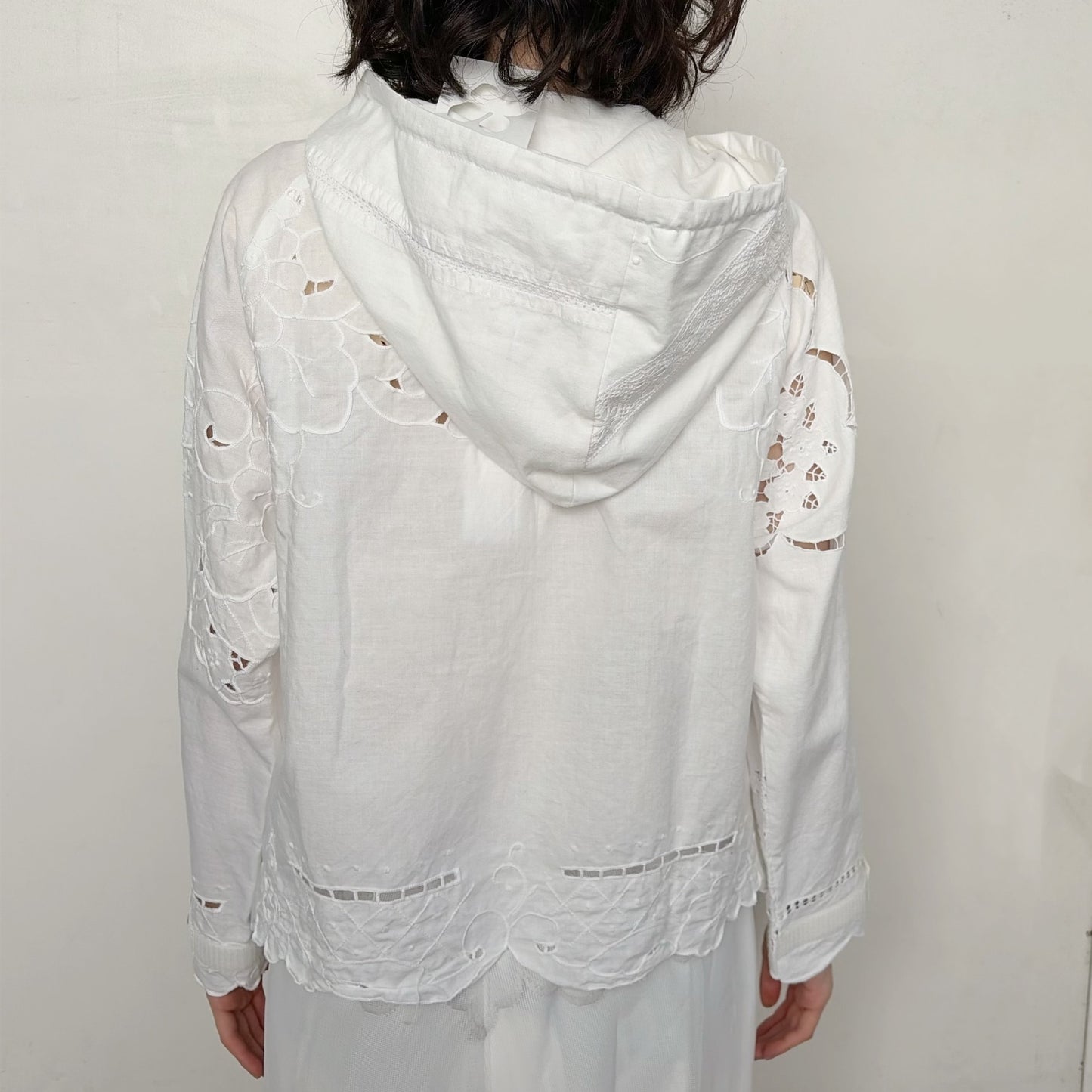 TABLE CLOTH ZIP-UP HOODIE / WHITE / テーブルクロスジップアップフーディー