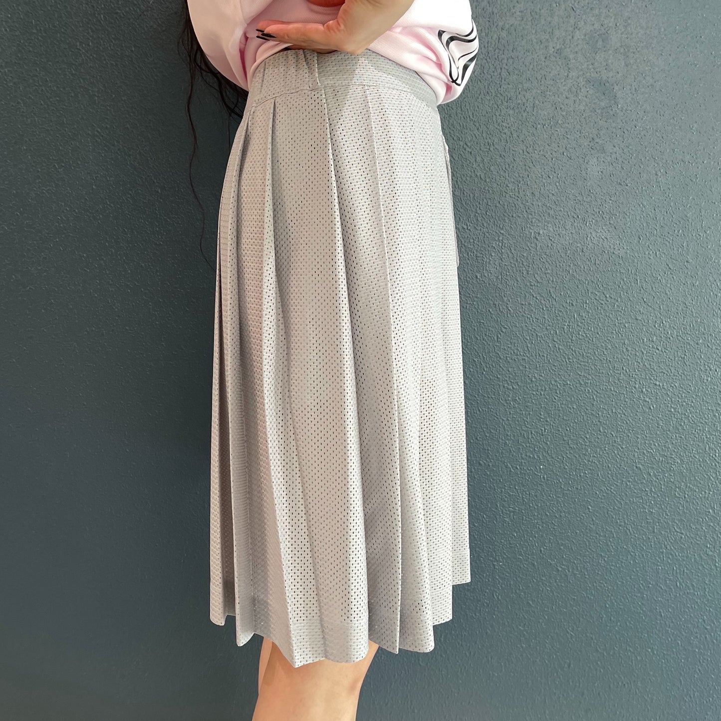 [fa.er.ie] mesh pocket pleats skirt pants / grey / メッシュポケットプリーツスカートパンツ