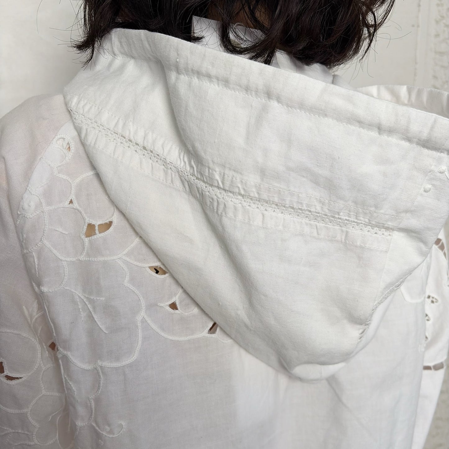 TABLE CLOTH ZIP-UP HOODIE / WHITE / テーブルクロスジップアップフーディー