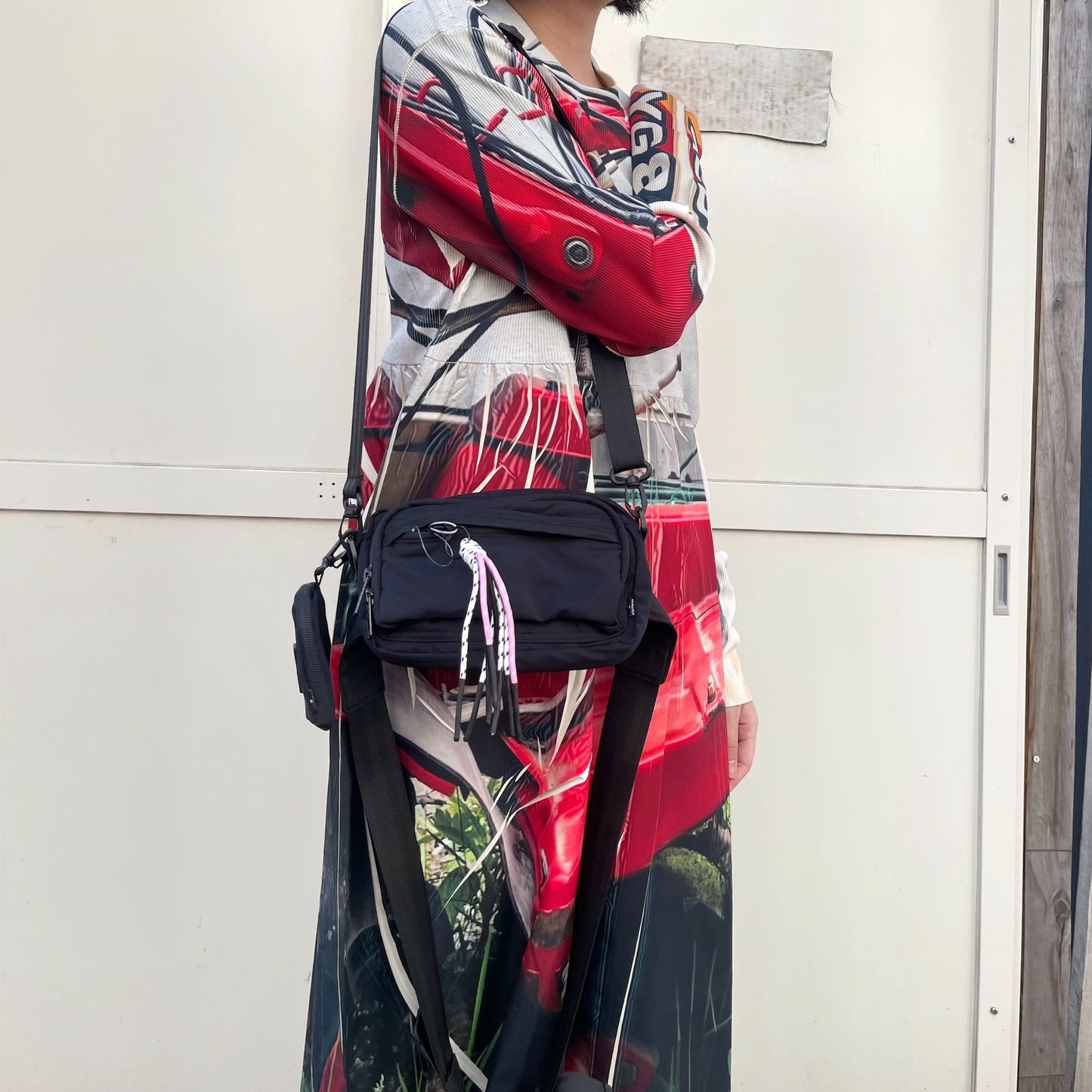 2WAY WAIST POUCH / BLACK / 2WAYウエストポーチ