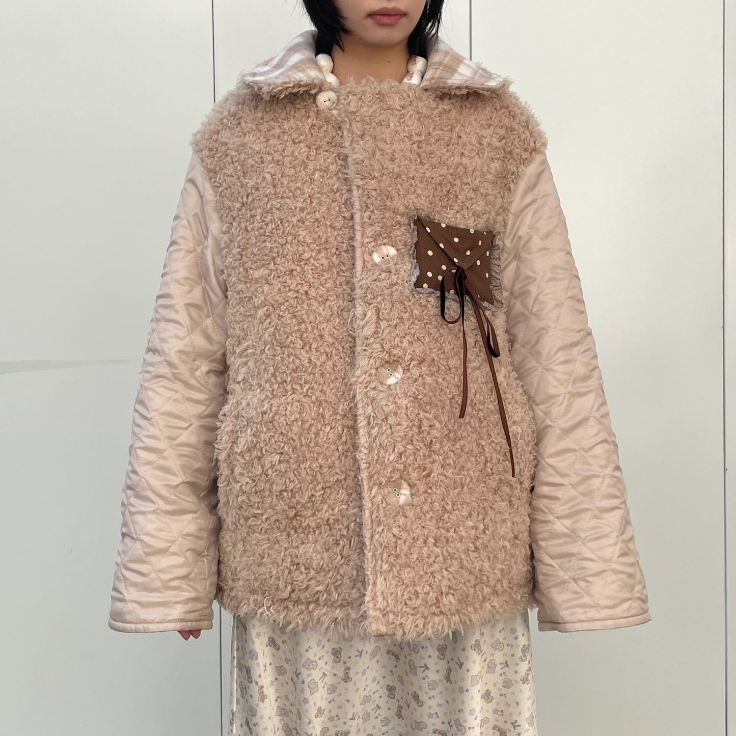 Be My Letter Coat / Beige / リバーシブルジャケット