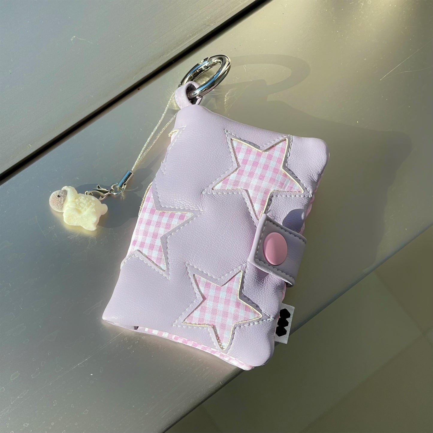SHEEP LIMITED】Lucky Card Book / gingham purple / カードケース