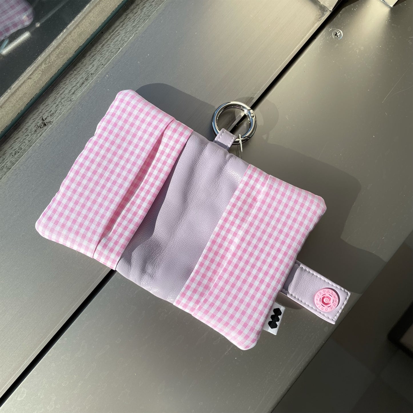 【SHEEP LIMITED】Lucky Card Book / gingham purple / カードケース