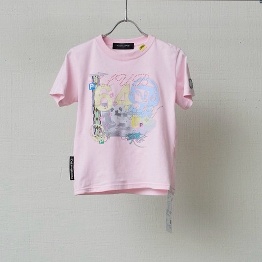 ROMintheFloor TEE / PINK / グラフィックプリントTシャツ