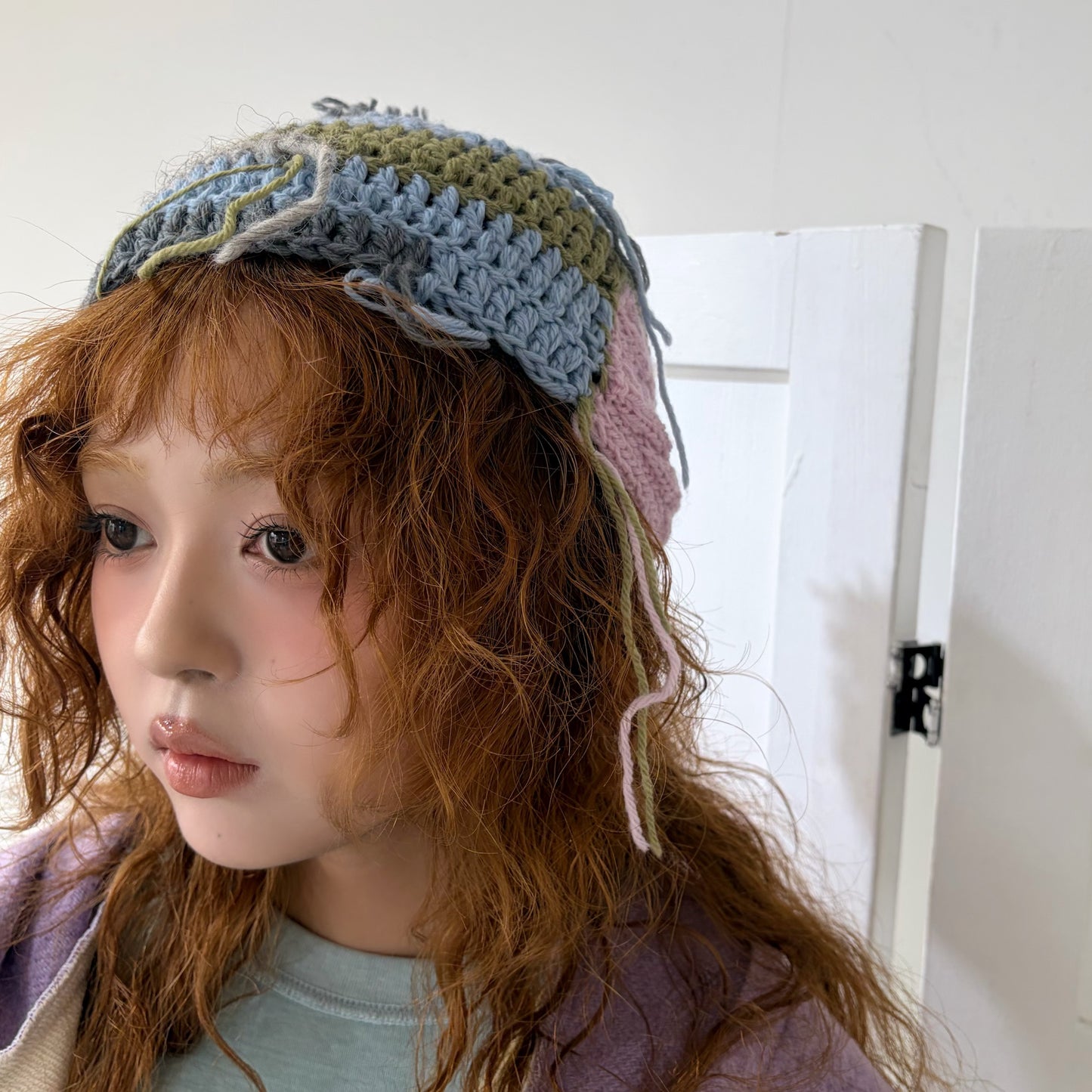 Patch work knit hat / Mix / パッチワークニットハット